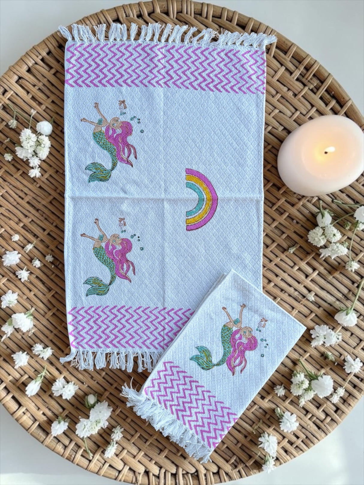 bath-mermaid-dreams-blockprint-kids-cotton-jacquard-towel-set