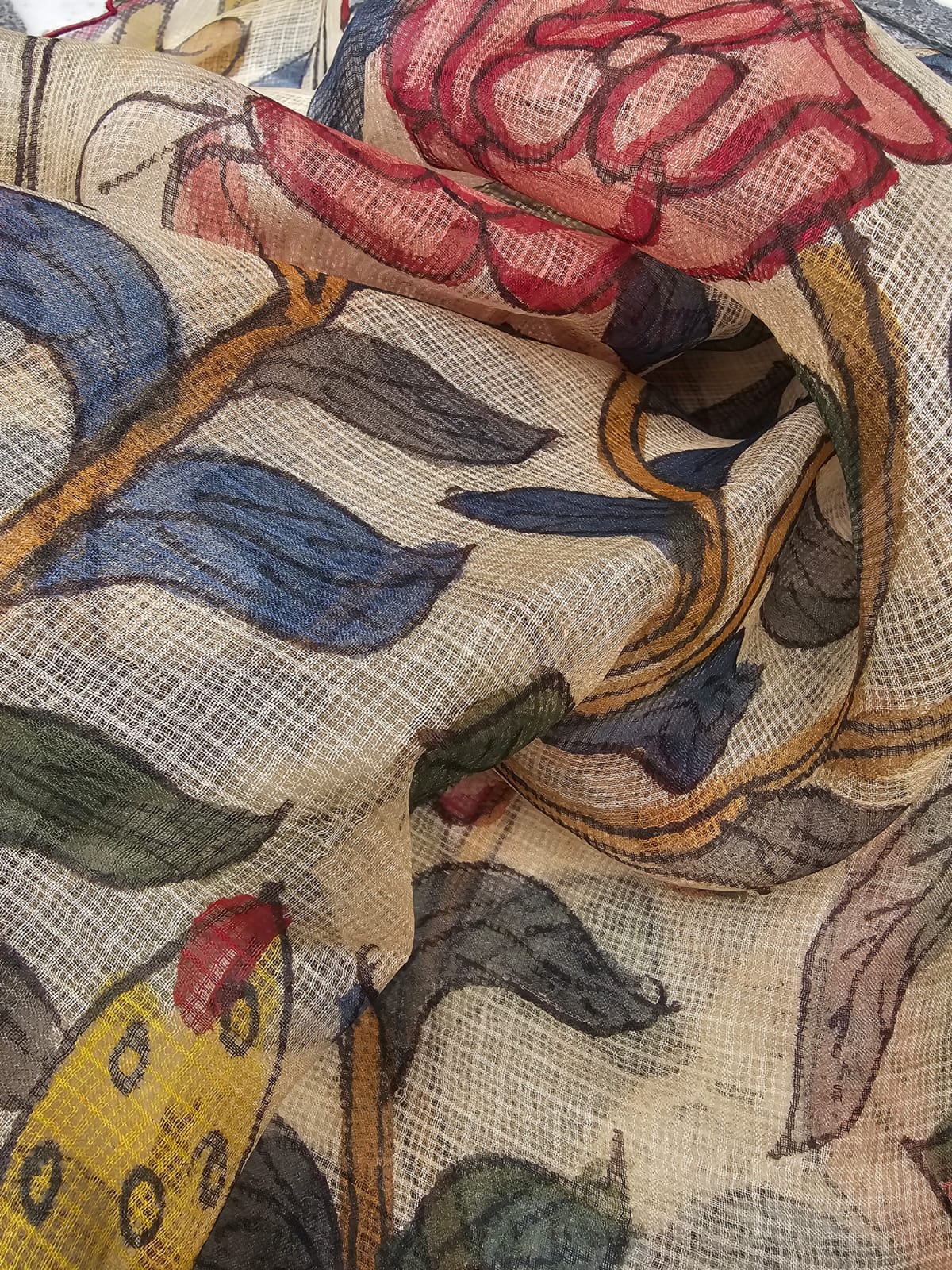 best-handcrafted-kalamkari-kota-silk-dupatta
