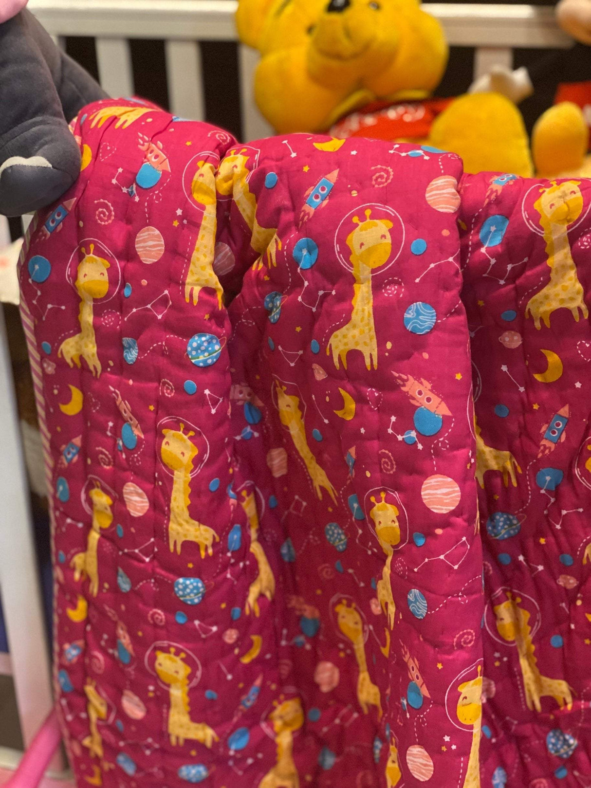 block-print-toddler-quilt-with-pink-stars-moon-and-giraffe-accents-suitable-for-resale-in-uae-and-usa