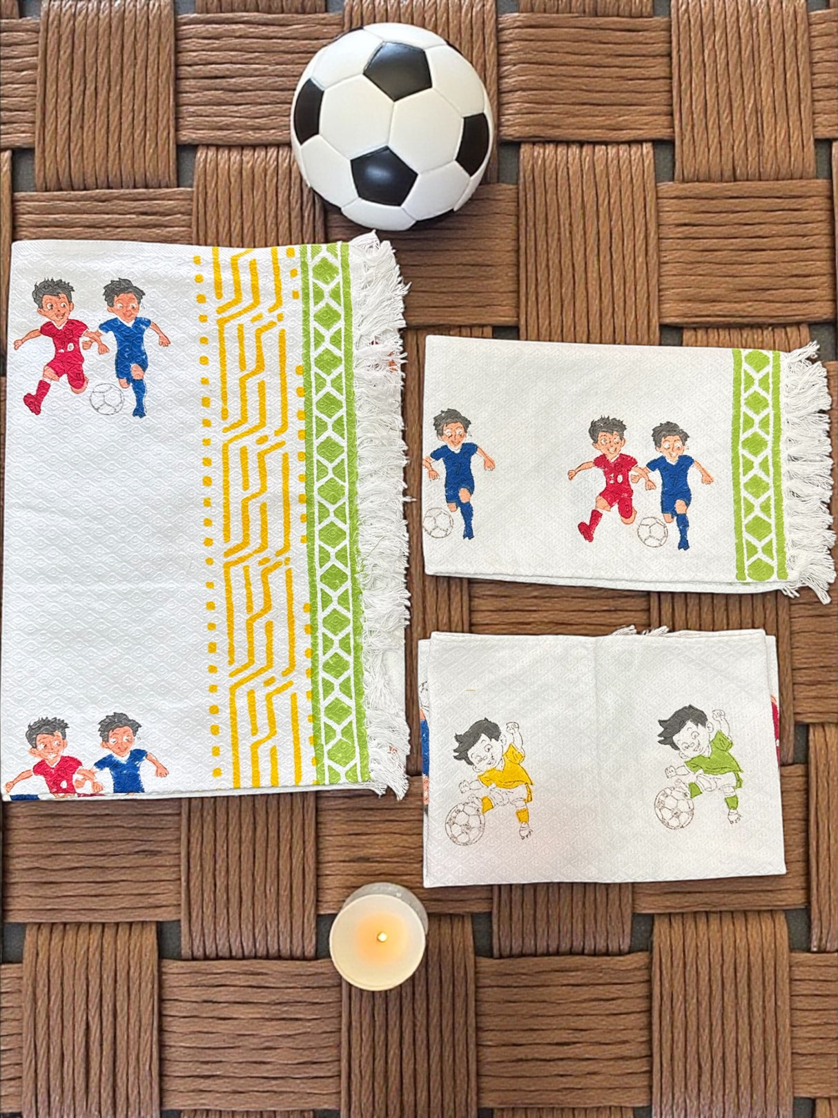 best-sports-theme-kids-towel-set