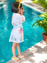 affordable kids cotton bathrobe teddy bear elephant theme for wholesale and retail India Dubai USA