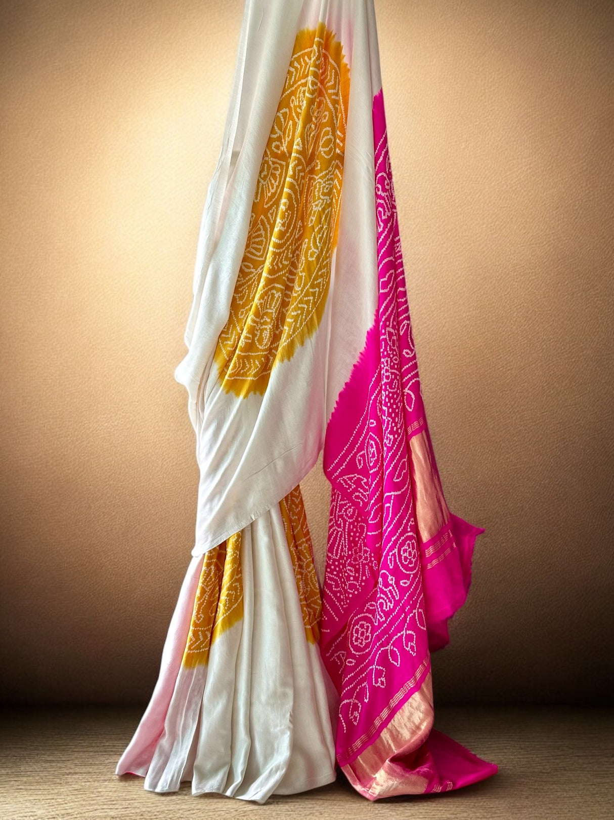 Bestseller Pure Gajji Silk stylish Bandhani Saree