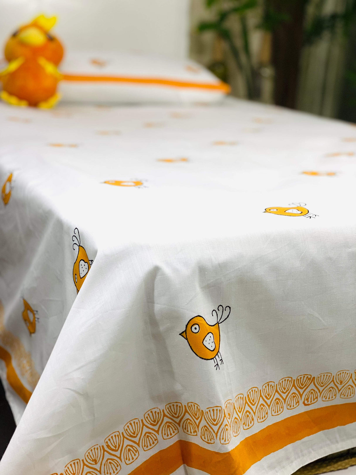 birds-cotton-bedsheet-design-view