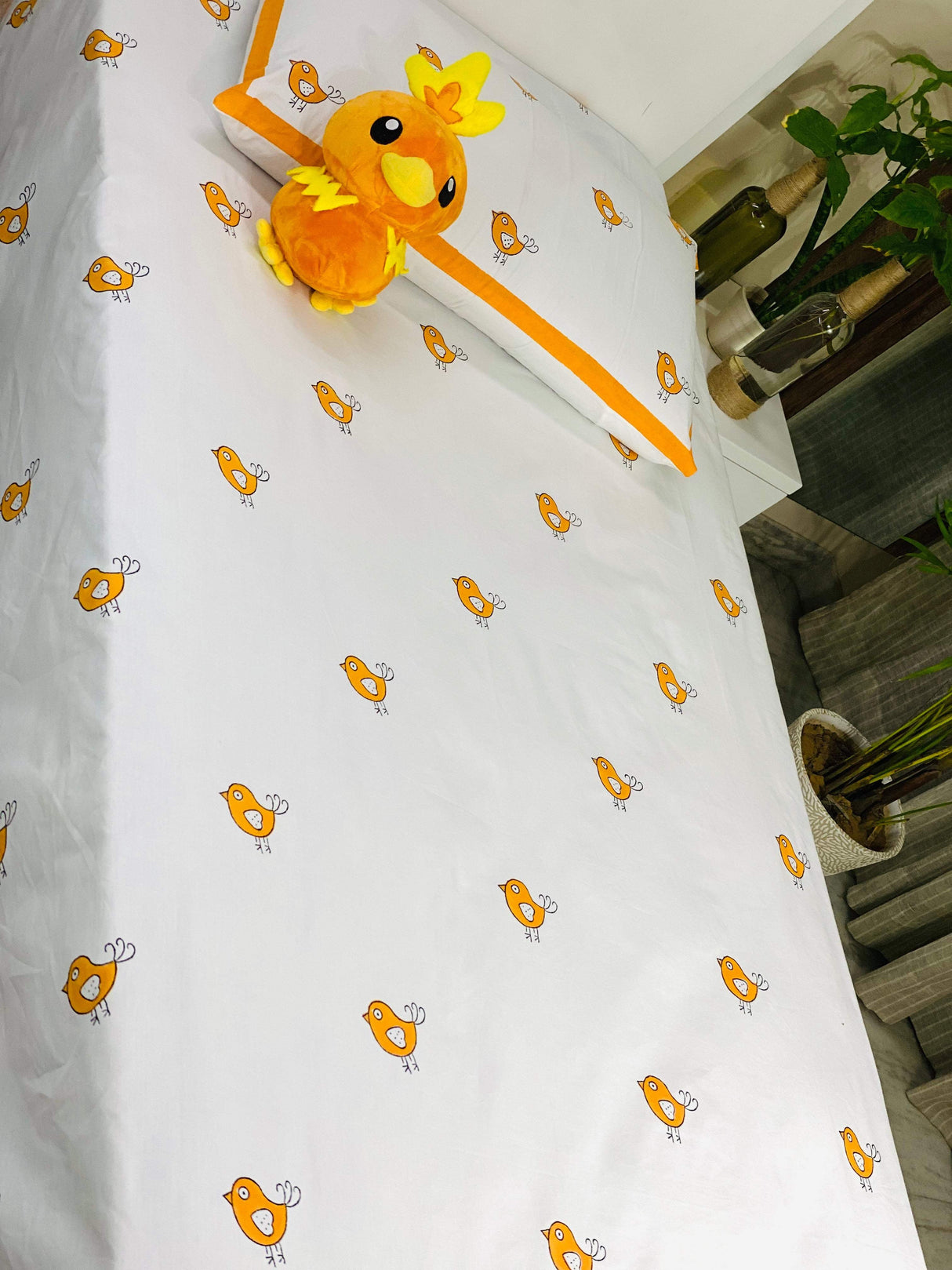 birds-cotton-bedsheet-pattern-view