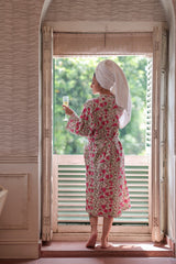 Bloom and Breathe Waffle Cotton Robe