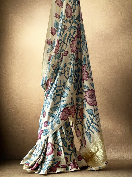 blossom-whisper-floral-gajji-silk-kalamkari-saree
