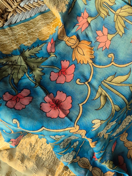 blue-mughlai-banarsee-kalamkari-saree-front-view