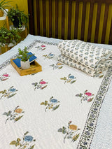 blue-yellow-rose-single-cotton-quilt-front-view