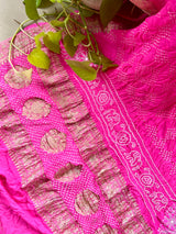 bubble-gum-pink-pure-banarsi-georgette-bandhani-dupatta-with-chikankari