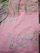 3pc Printed Suit Set in Pink