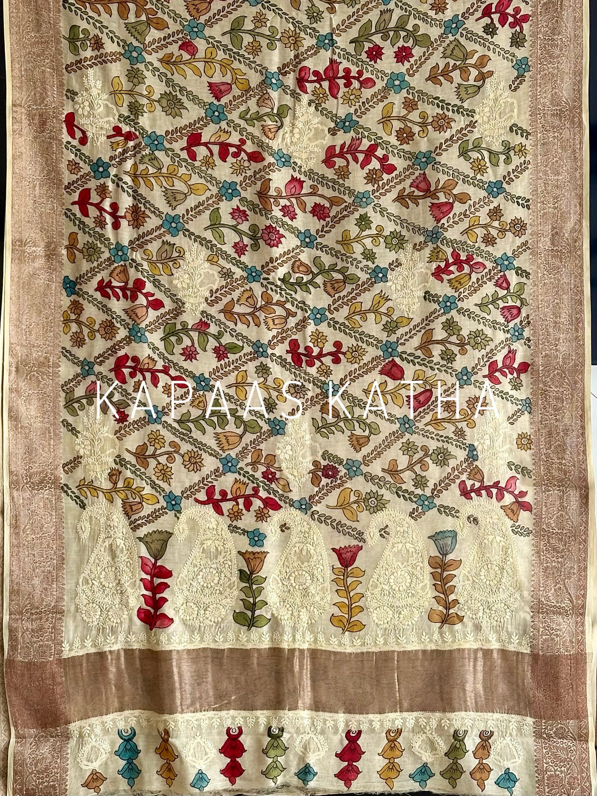chanderi-silk-floral-kalamkari-saree