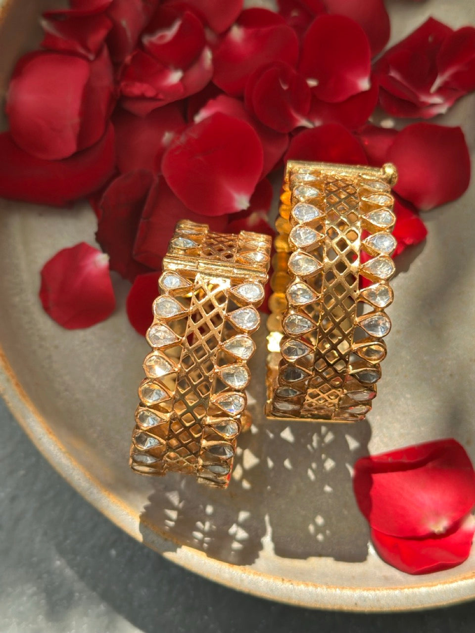 Chandrika Polki Kada - Statement 92.5 Silver Kada