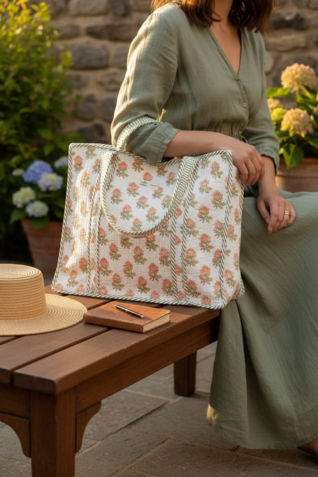 classic-orange-floral-pattern-handcrafted-tote-bag