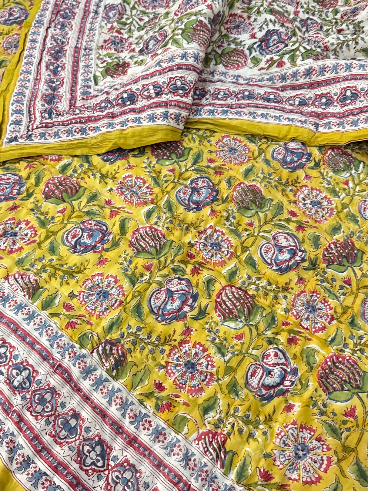 colorful- floral-patterned-fabric-with-yellow-base