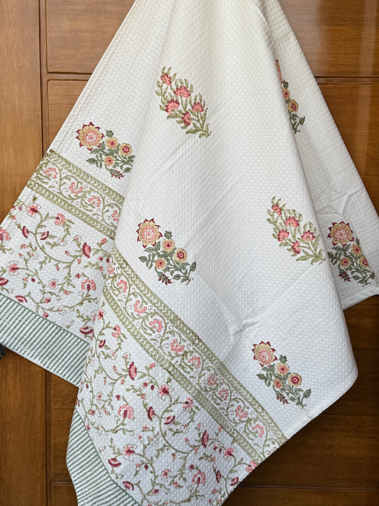 cotton-waffle-weave-towel-set-handblock-printed-dewy-fresh