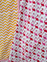 cozy-cotton-flamingo-print-pink-yellow-layered-kids-blanket