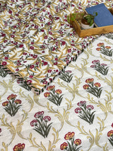 cream-brown-double-cotton-quilt-pattern-view