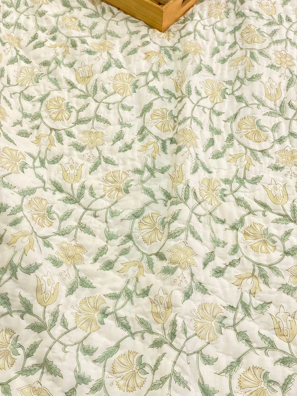 cream-green-double-cotton-quilt-side-view