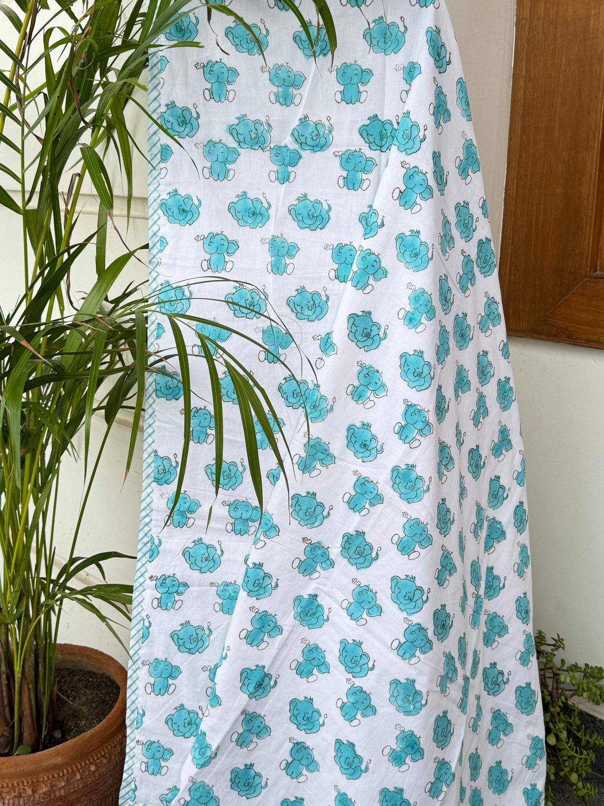 dreamy night theme baby dohar elephant print soft breathable cotton for toddlers