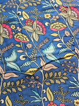 Bangalore Silk Pen Kalamkari Blouse Fabric