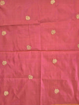 Shade of Dark Peach Pure Banarasi Silk Blouse Piece