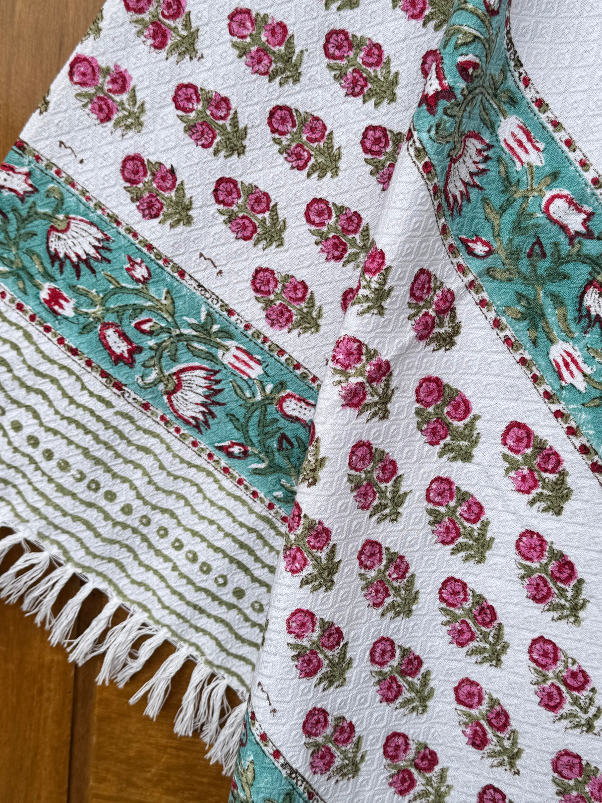decorative-border-cotton-towel-with-floral-pattern
