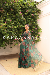 designer-organza-kalamkari-saree
