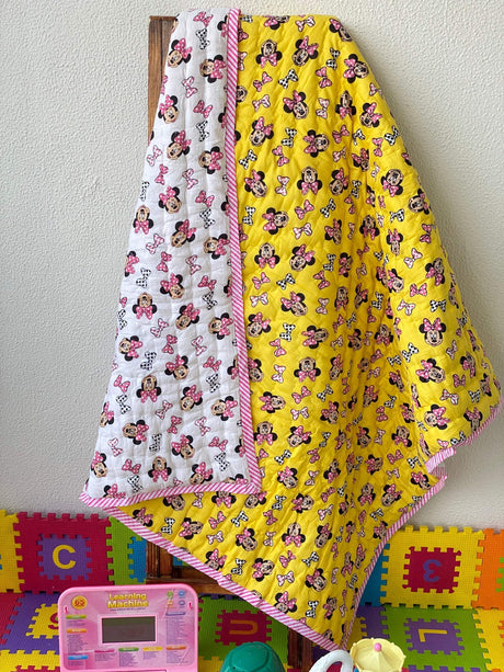 handcrafted-minnie-mouse-baby-quilt-in-mulmul-cotton-for-retail-and-wholesale-buyers-in-australia
