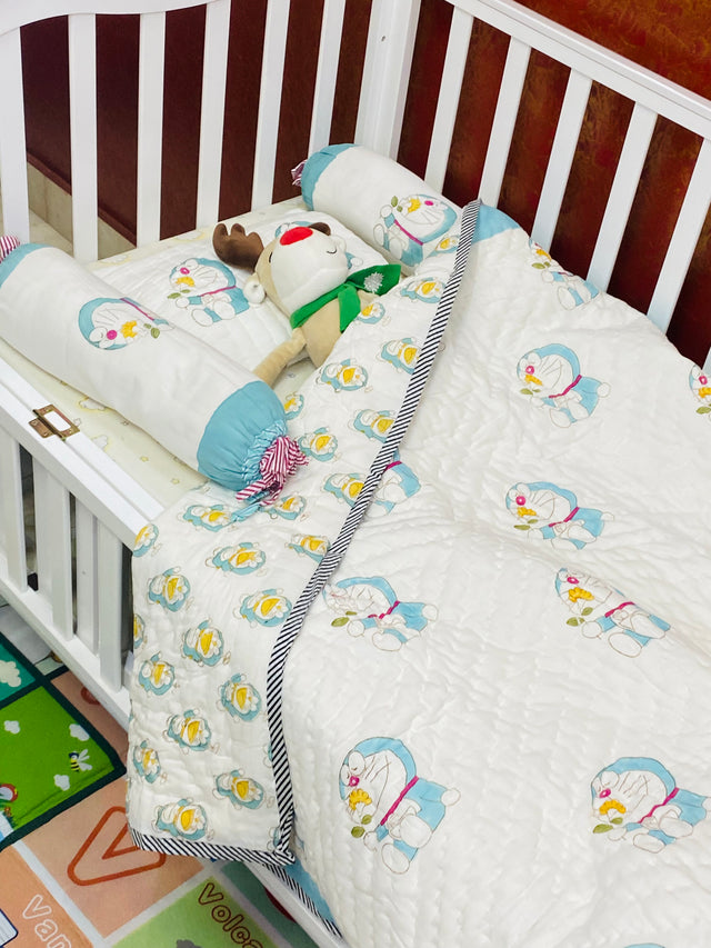 doraemon-cot-kids-sheet-blanket-open-view-one