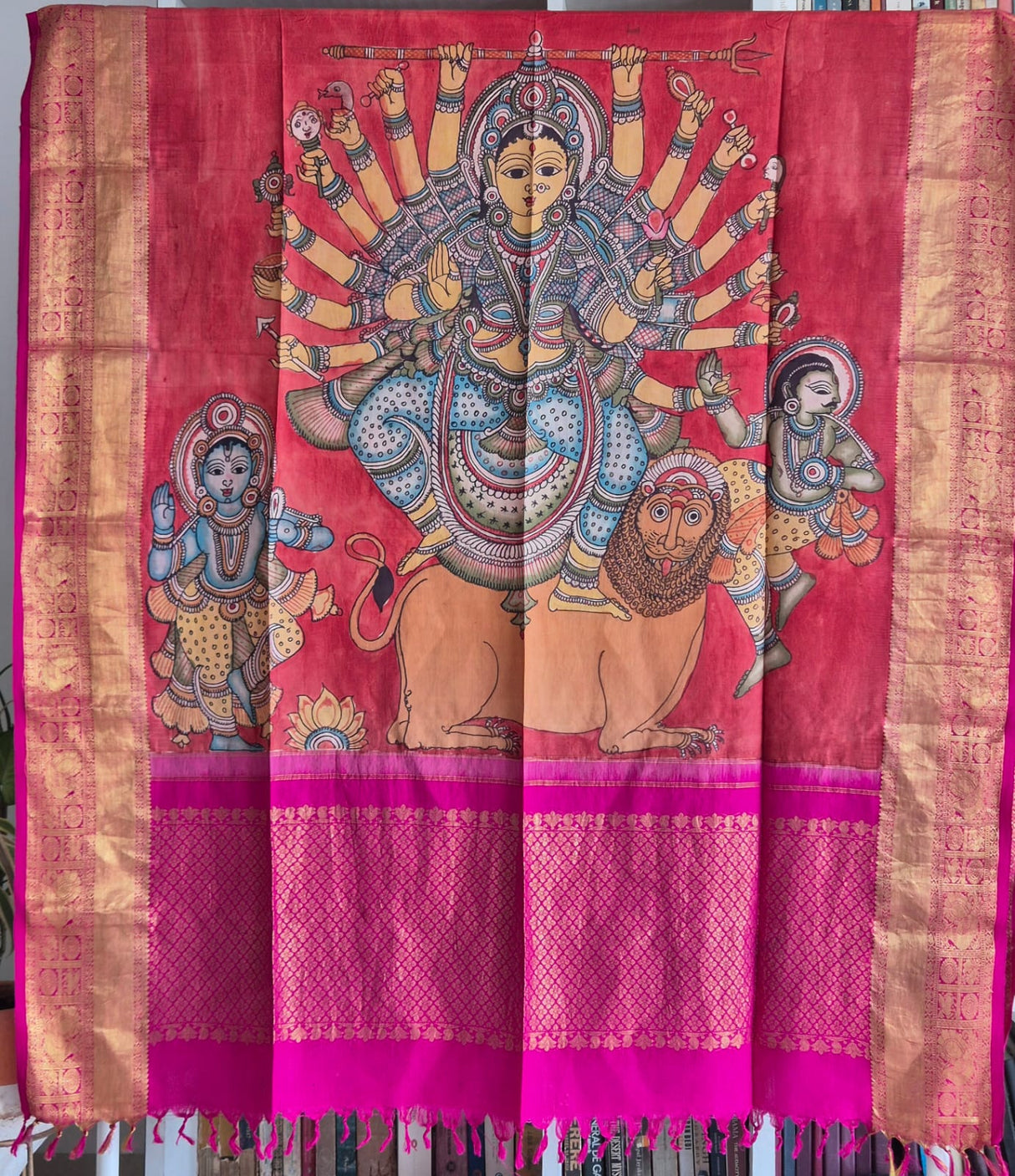 durga-maa-handloom-kanchi-pattu-kalamkari-dupatta