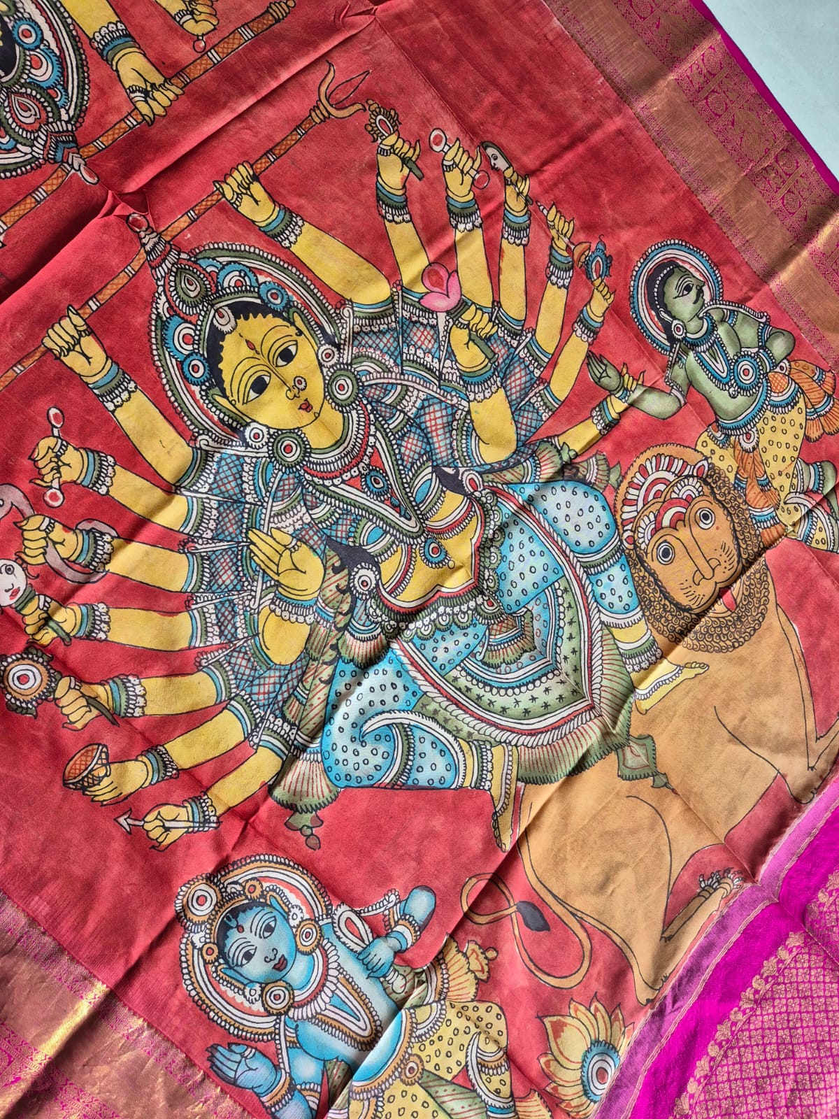 durga-maa-handloom-kanchi-pattu-kalamkari-dupatta