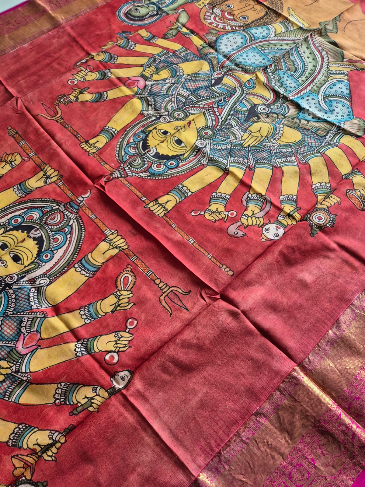 durga-maa-handloom-kanchi-pattu-kalamkari-dupatta