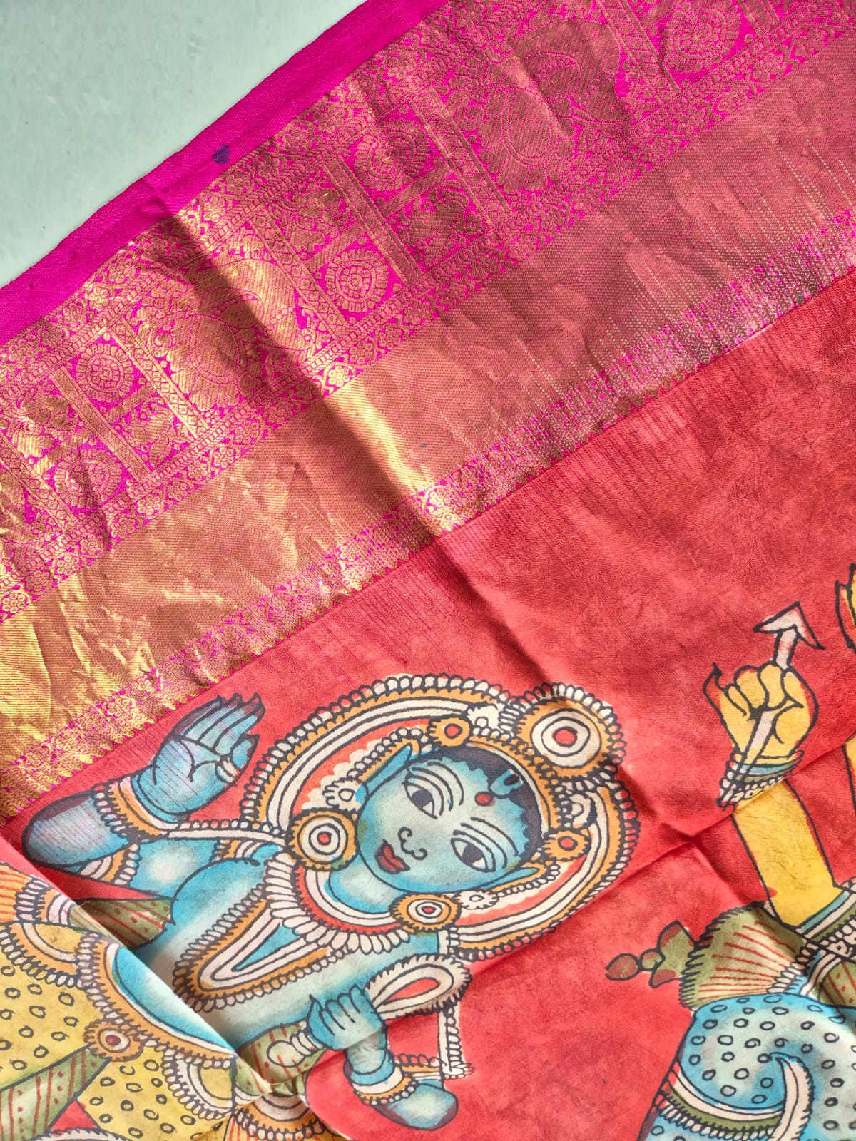 durga-maa-handloom-kanchi-pattu-kalamkari-dupatta