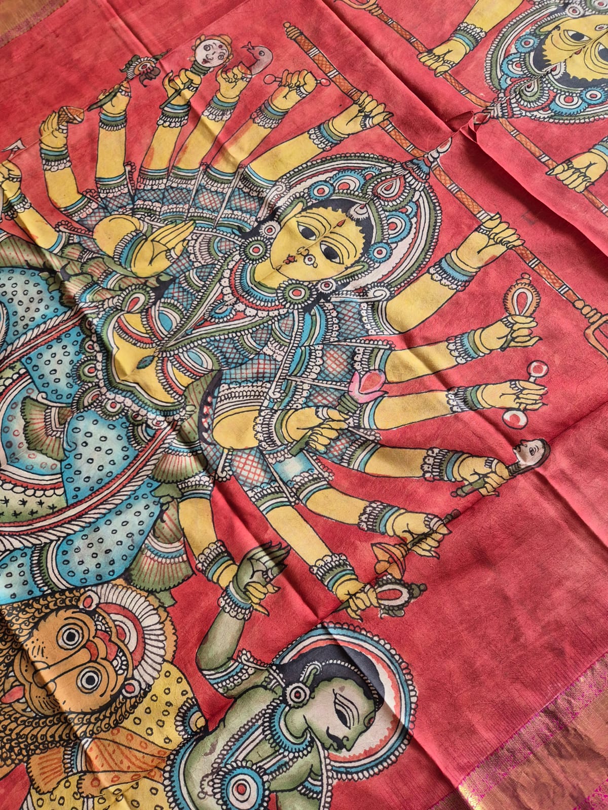 durga-maa-handloom-kanchi-pattu-kalamkari-dupatta