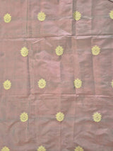 Shade of Dusty Mauve Pure Banarasi Silk Blouse Piece