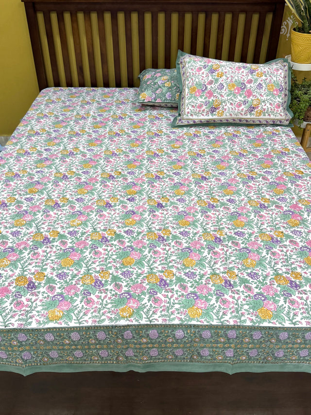 elegant-blockprint-cotton-bedsheet