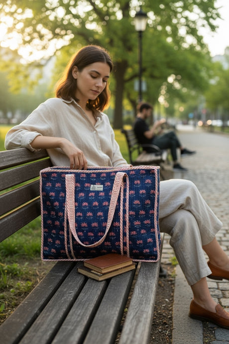 elegant-blue-floral-block-print-handcrafted-tote-bag