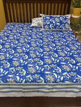 elegant-nature-sprigs-blockprint-cotton-bedsheet