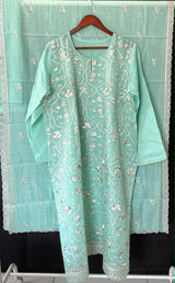 elegant-subtle-unstitched-mulchanderi-embroidered-3pc-suit-set-sea-green