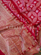 eternal-elegance-bandhani-soft-banarasi-katan-silk-saree