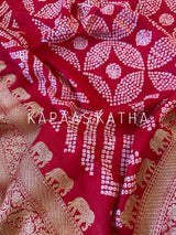 eternal-elegance-bandhani-soft-banarasi-katan-silk-saree