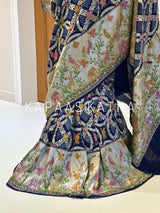Ethereal Pure Bandhani Handloom Banarasi Georgette Saree