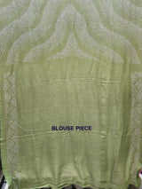 ethnic-bandhani-pink-green-gajji-silk-saree-blouse-piece