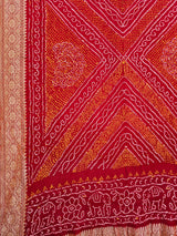 exclusive-red-banarasi-silk-bandhani-lehenga-with-pure-banarasi-georgette-dupatta