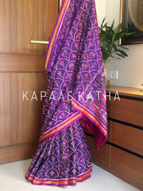 Exquisite Legacy Mulberry Silk Single Ikat Patola Saree