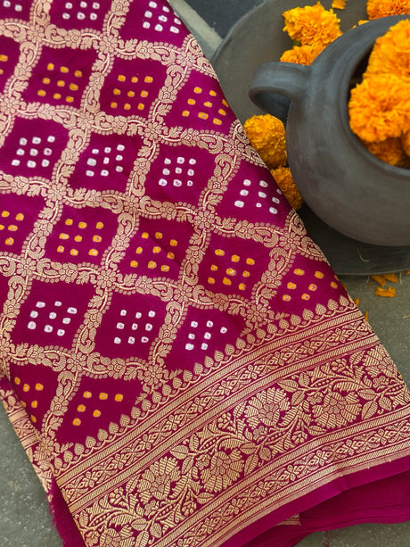 exquisite-legacy-pure-gajji-silk-bandhani-saree