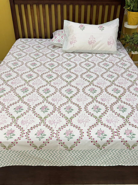 festive-botanical-blockprint-cotton-bedsheet