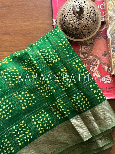 festive-gossamer-luxe-pure-bandhani-chanderi-silk-saree