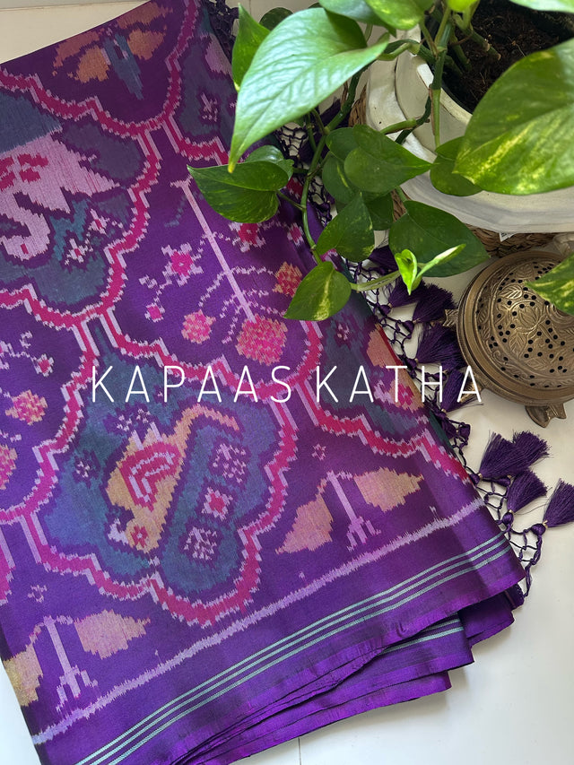 festive-majestic-elegance-pure-single-ikat-mulberry-silk-saree
