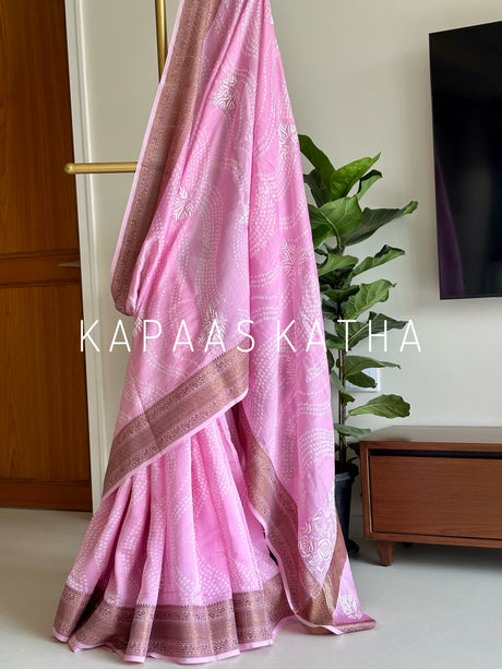 festive-pearl-bandhani-chikankari-chanderi-cotton-silk-saree